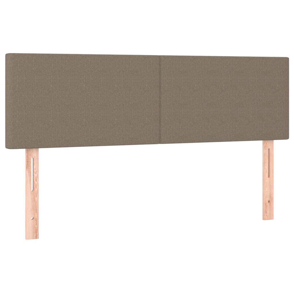 Box Spring Postel S Matrací Taupe 140X190 Cm Textil