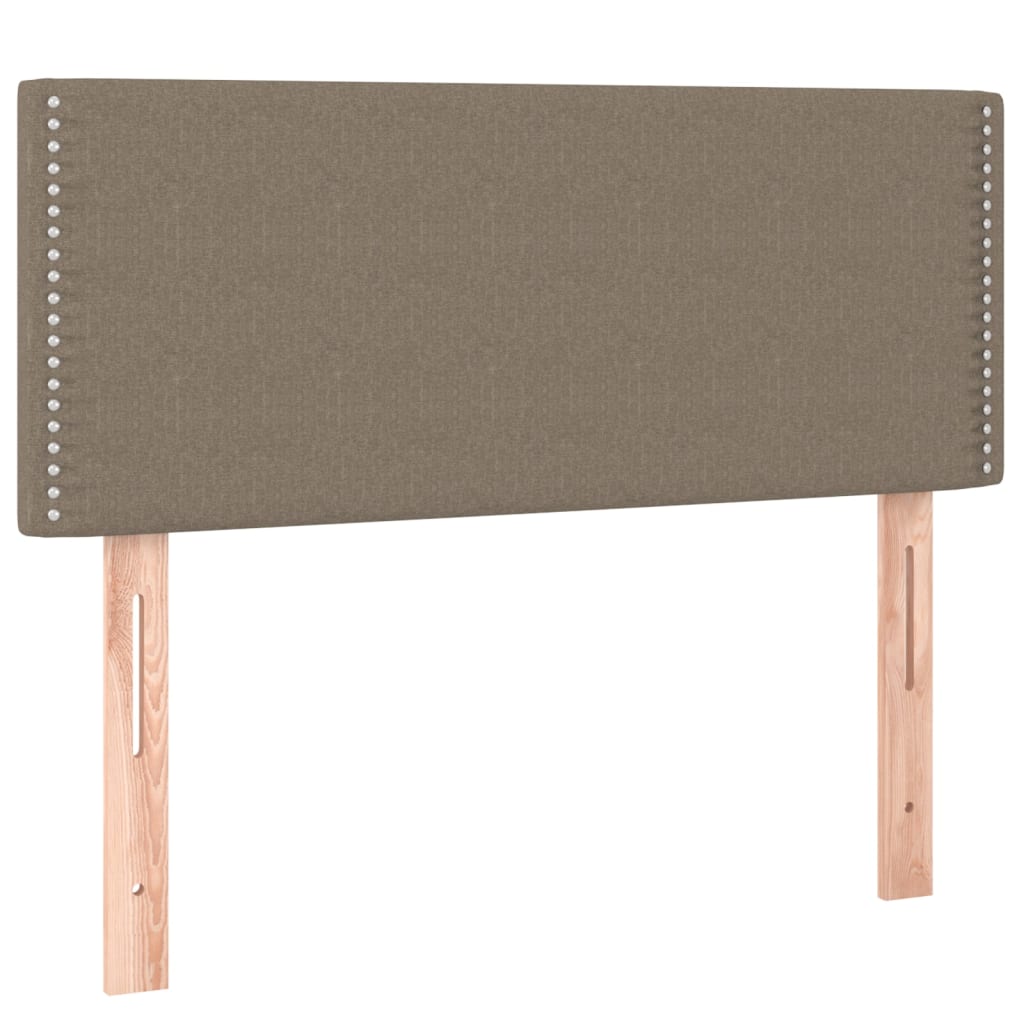 Box Spring Postel S Matrací Taupe 90X200 Cm Textil