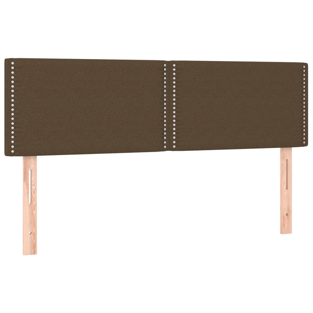 Box Spring Postel S Matrací Textil Tmavě Hnědá