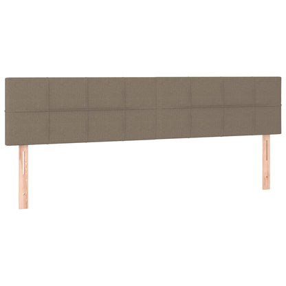 Box Spring Postel S Matrací Taupe 180X200 Cm Textil