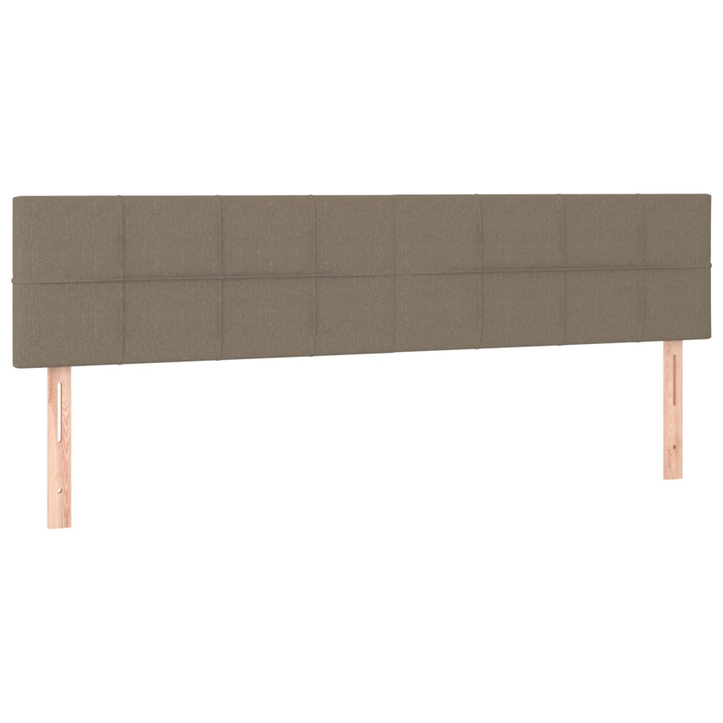 Box Spring Postel S Matrací Taupe 200X200 Cm Textil