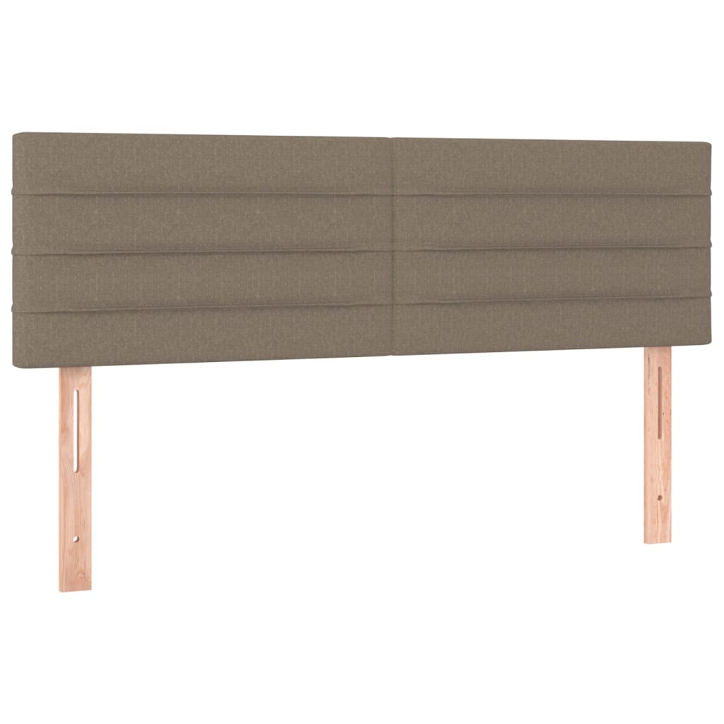 Box Spring Postel S Matrací Taupe 140X200 Cm Textil