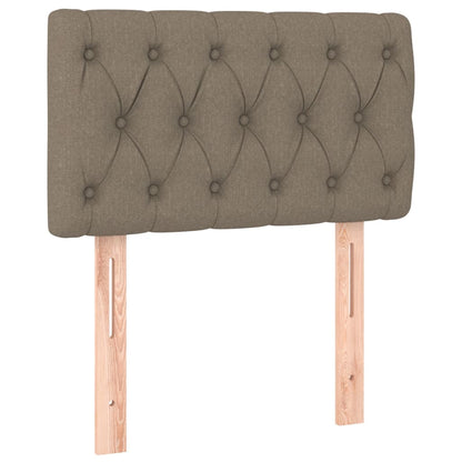 Box Spring Postel S Matrací Taupe 80X200 Cm Textil