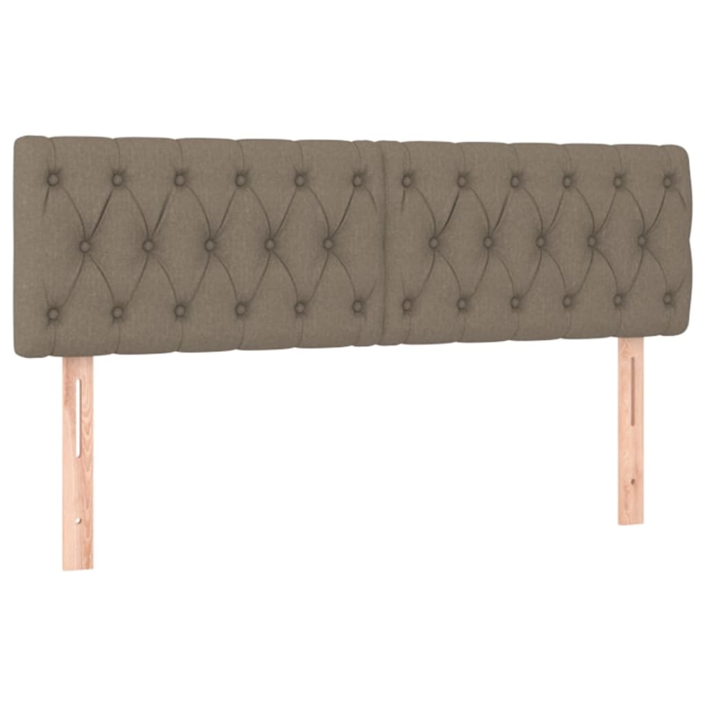 Box Spring Postel S Matrací Taupe 140X190 Cm Textil