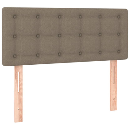 Box Spring Postel S Matrací Taupe 80X200 Cm Textil
