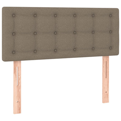 Box Spring Postel S Matrací Taupe 90X200 Cm Textil
