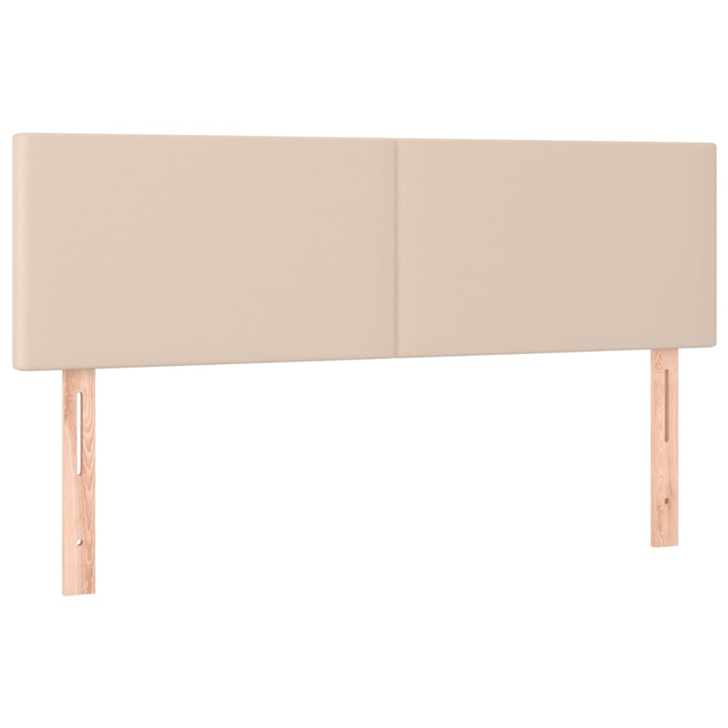 Box Spring Postel S Matrací Cappuccino 140X200 Cm Umělá Kůže