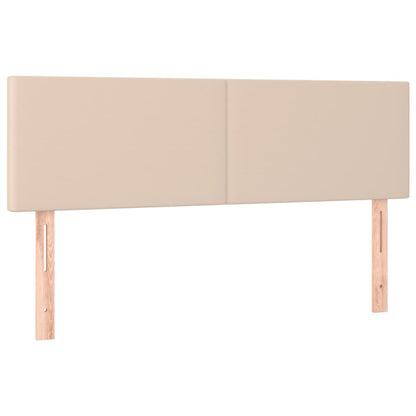 Box Spring Postel S Matrací Cappuccino 140X200 Cm Umělá Kůže