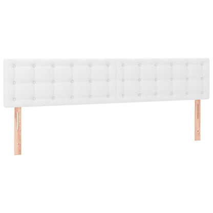 Box Spring Postel S Matrací Bílá 160X200 Cm Umělá Kůže