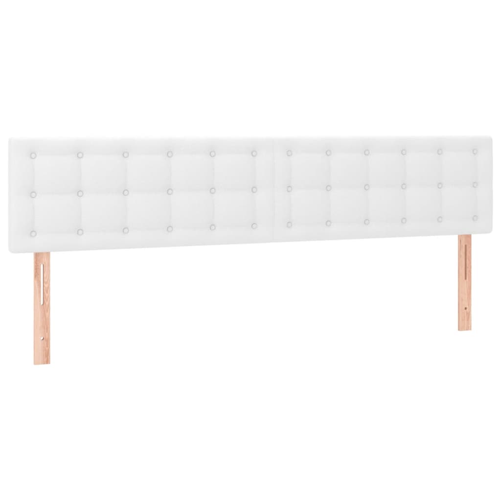 Box Spring Postel S Matrací Bílá 180X200 Cm Umělá Kůže