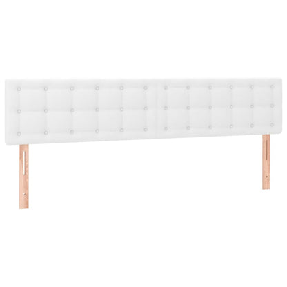 Box Spring Postel S Matrací Bílá 180X200 Cm Umělá Kůže