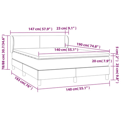 Box Spring Postel S Matrací Samet Růžová