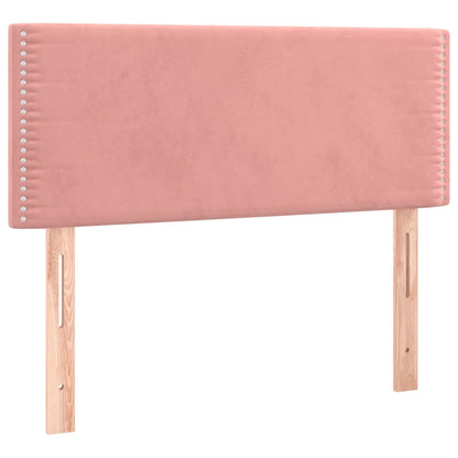 Box Spring Postel S Matrací Samet Růžová