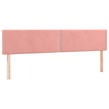 Box Spring Postel S Matrací Samet Růžová
