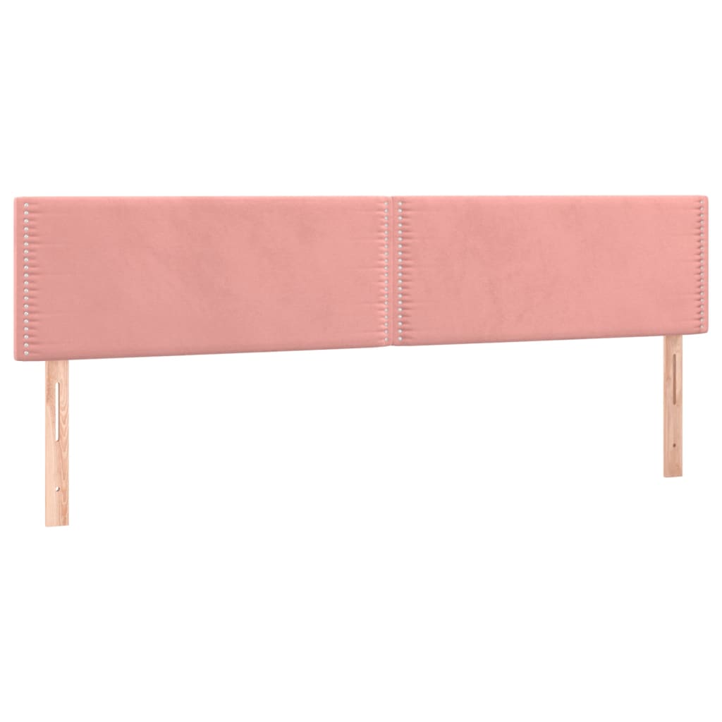 Box Spring Postel S Matrací Samet Růžová