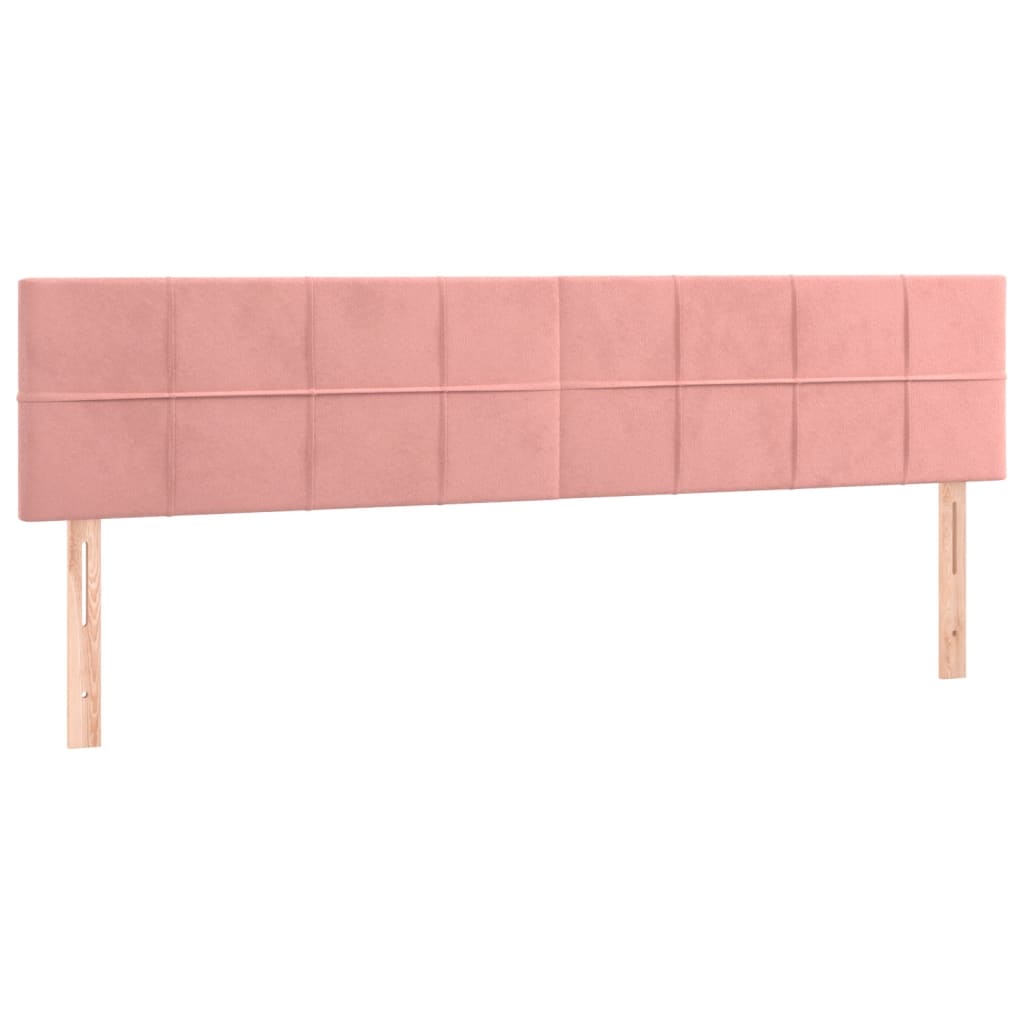 Box Spring Postel S Matrací Samet Růžová