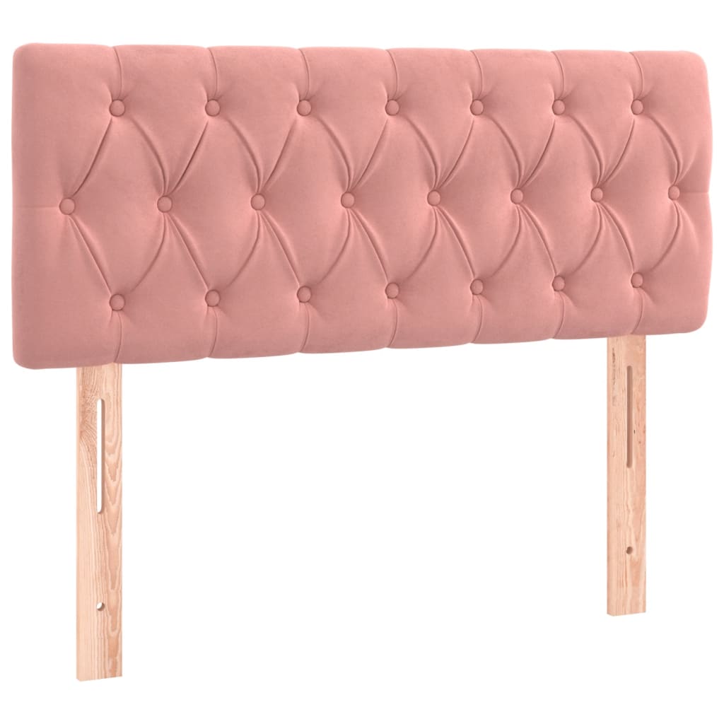 Box Spring Postel S Matrací Samet Růžová