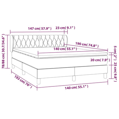 Box Spring Postel S Matrací Samet Růžová