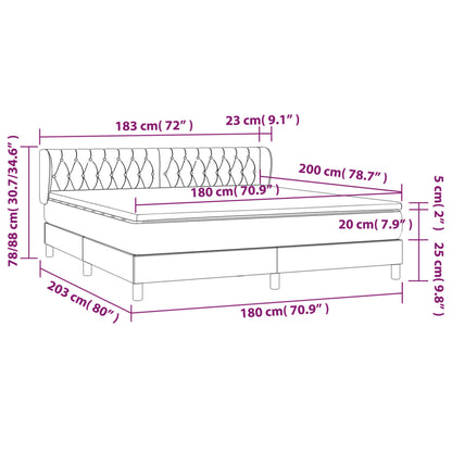 Box Spring Postel S Matrací Samet Tmavě Šedá