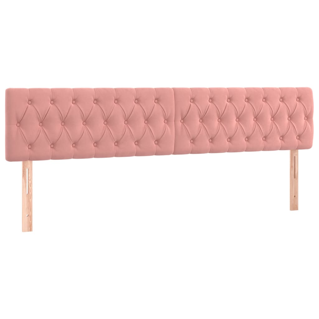 Box Spring Postel S Matrací Samet Růžová