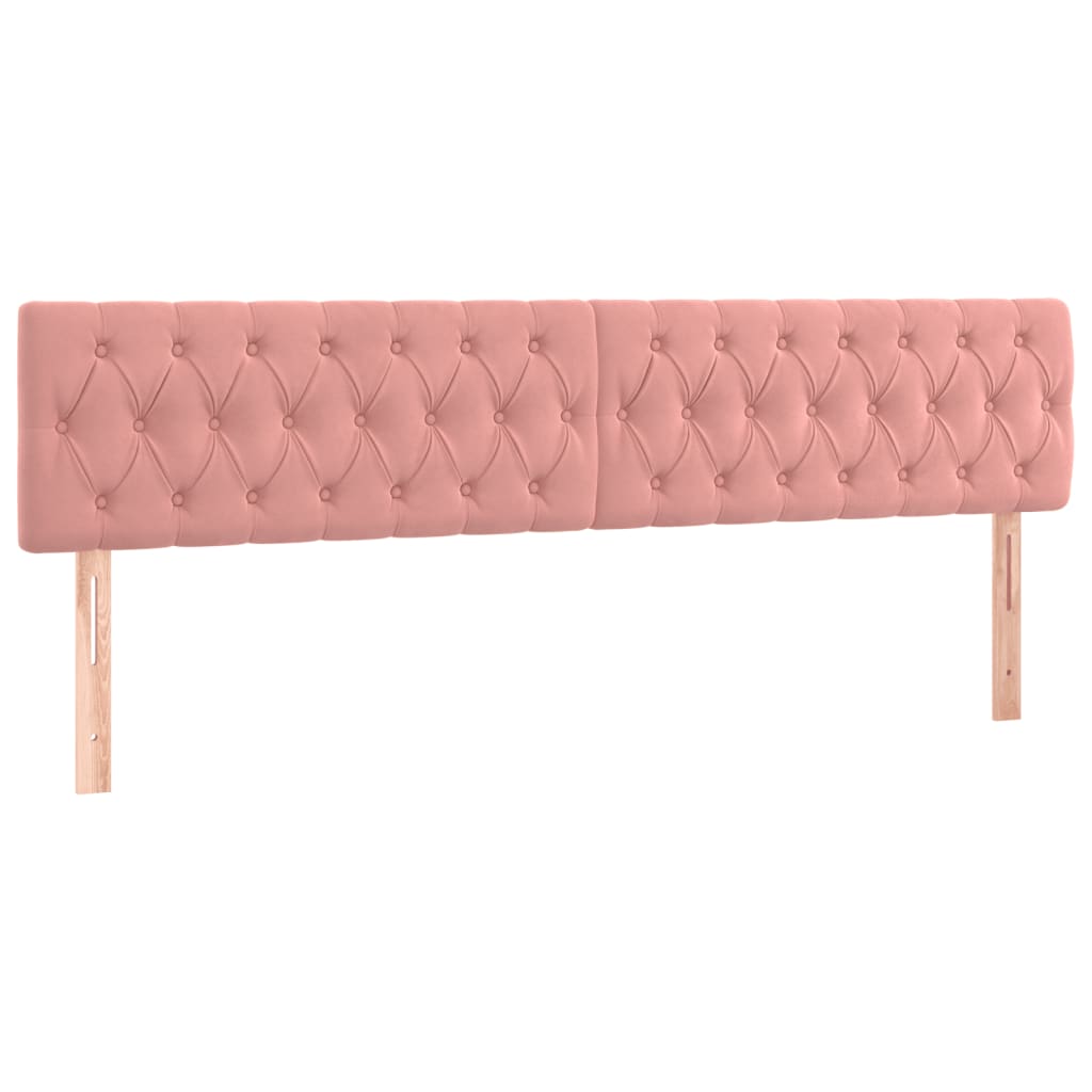 Box Spring Postel S Matrací Samet Růžová