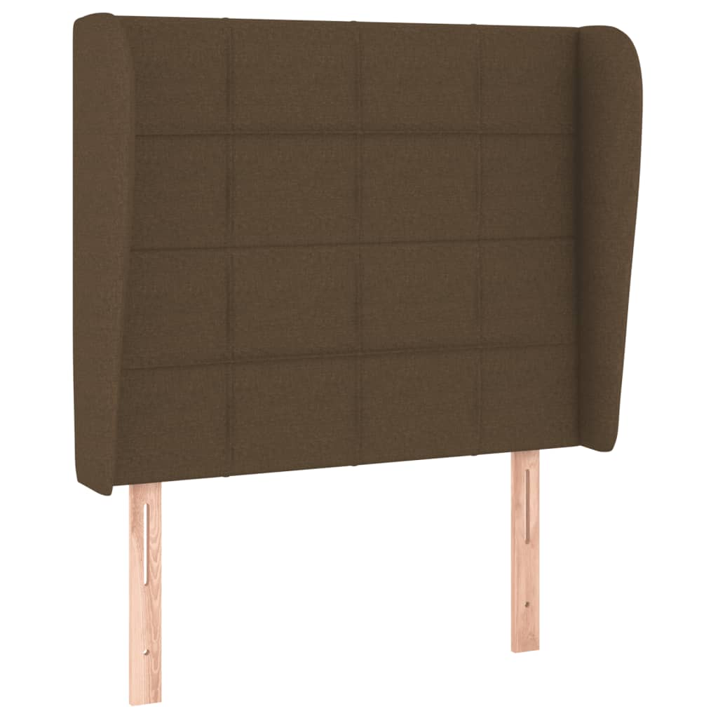 Box Spring Postel S Matrací Tmavě Hnědá 90X200 Cm Textil
