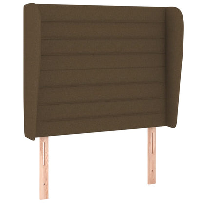 Box Spring Postel S Matrací Tmavě Hnědá 100 X 200 Cm Textil