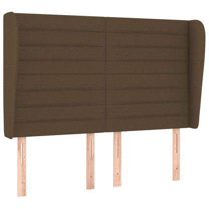 Box Spring Postel S Matrací Tmavě Hnědá 140X190 Cm Textil