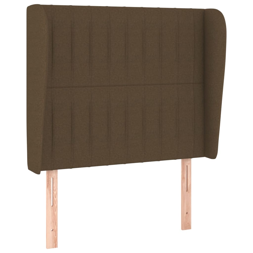 Box Spring Postel S Matrací Tmavě Hnědá 90X200 Cm Textil