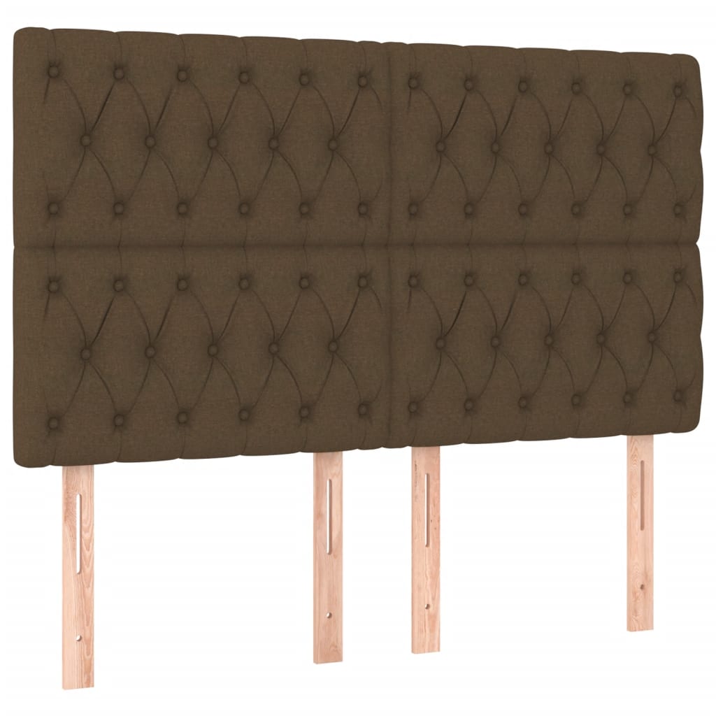 Box Spring Postel S Matrací Tmavě Hnědá 160X200 Cm Textil