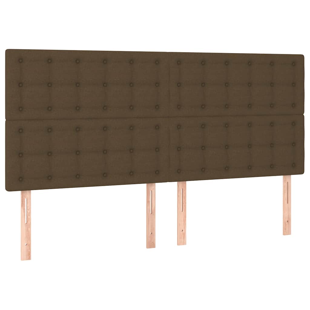 Box Spring Postel S Matrací Tmavě Hnědá 160X200 Cm Textil