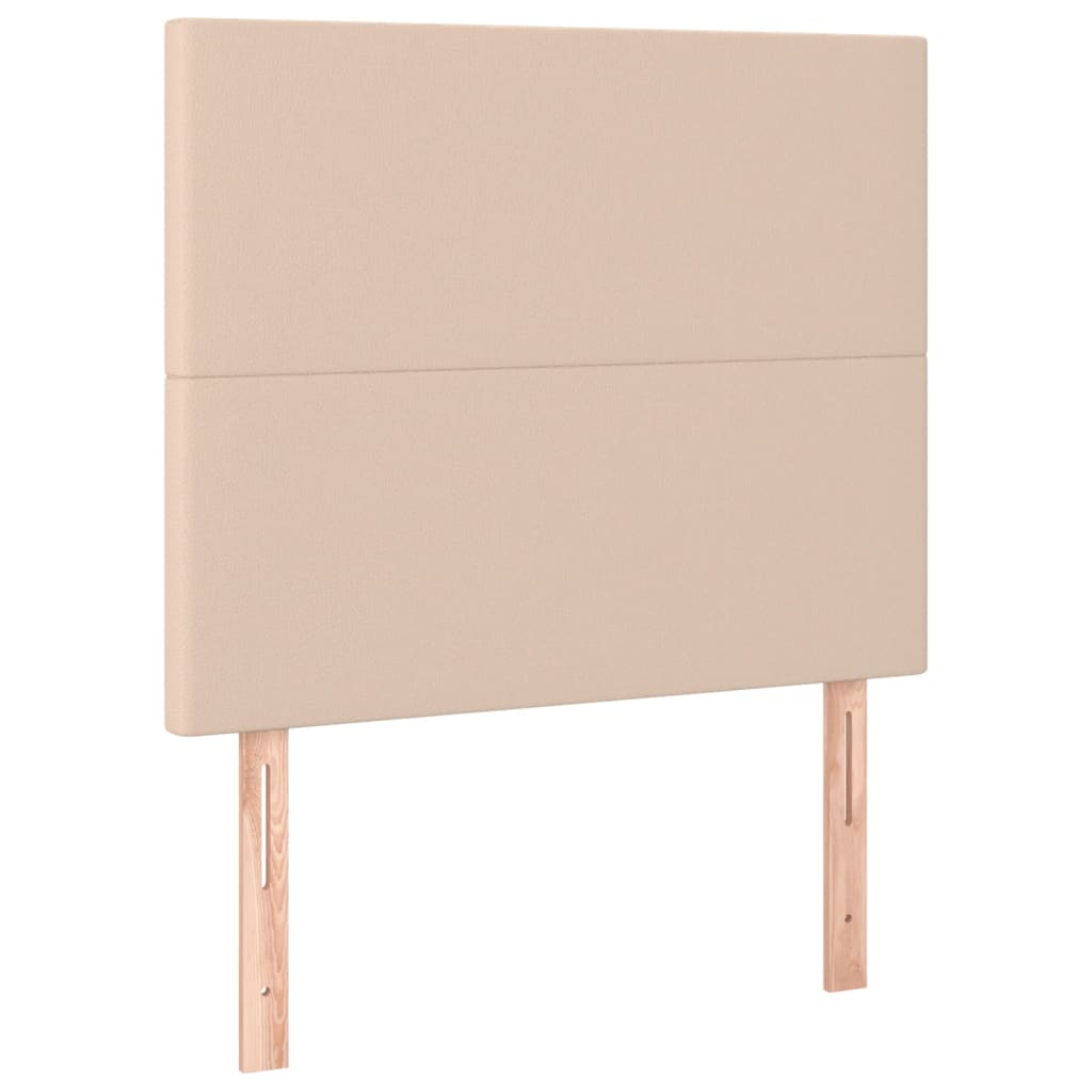 Box Spring Postel S Matrací Cappuccino 100X200 Cm Umělá Kůže