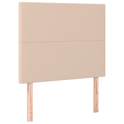 Box Spring Postel S Matrací Cappuccino 100X200 Cm Umělá Kůže