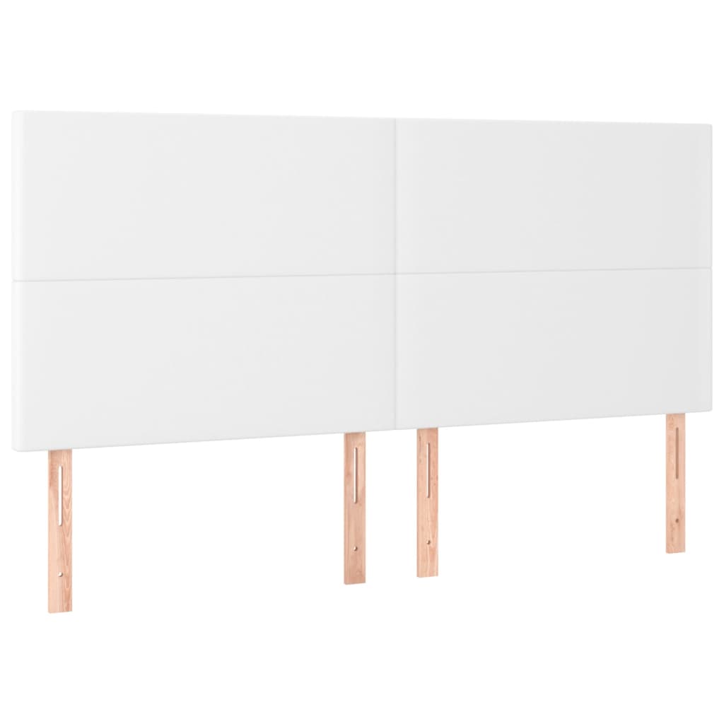 Box Spring Postel S Matrací Bílá 180X200 Cm Umělá Kůže