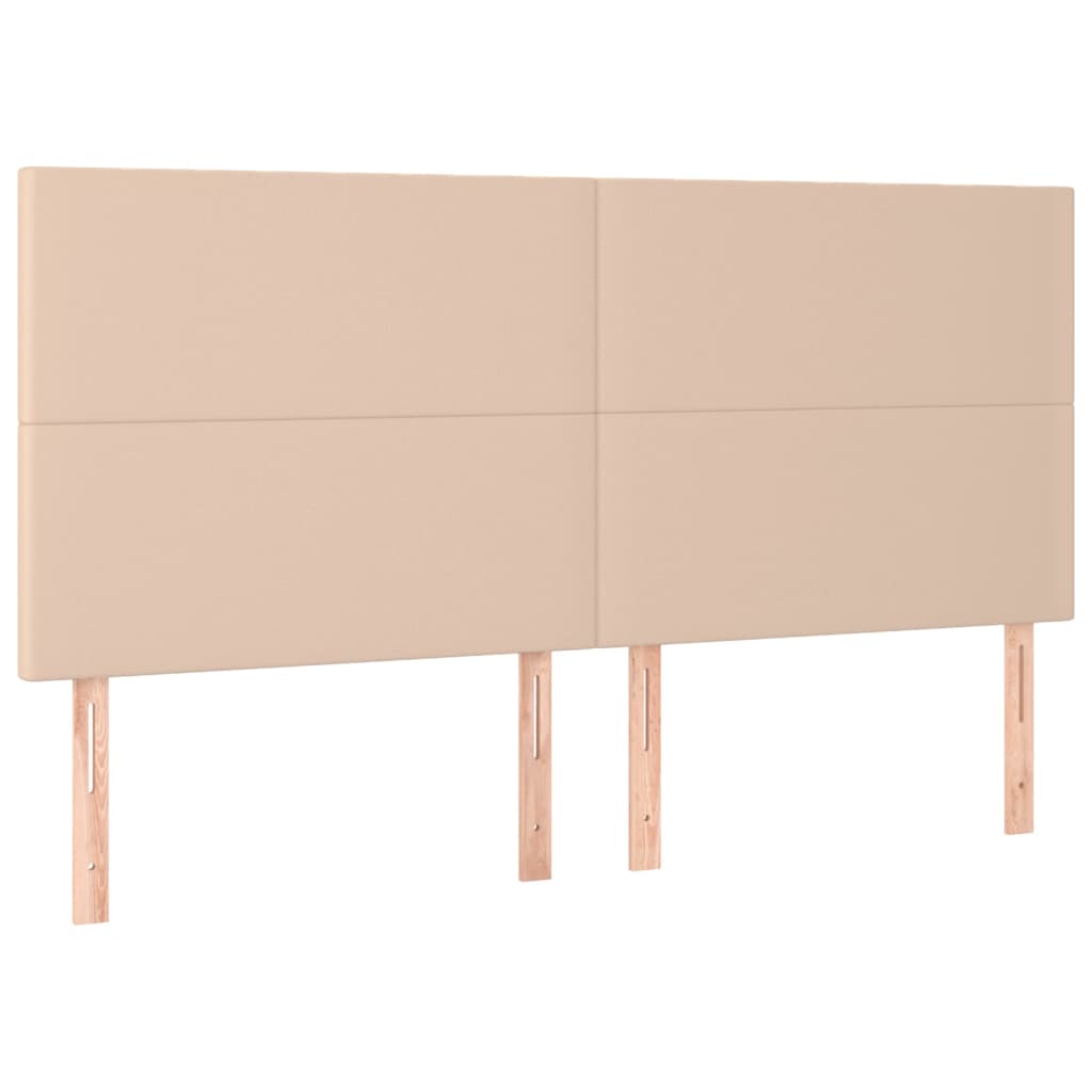 Box Spring Postel S Matrací Cappuccino 200 X 200 Cm Umělá Kůže