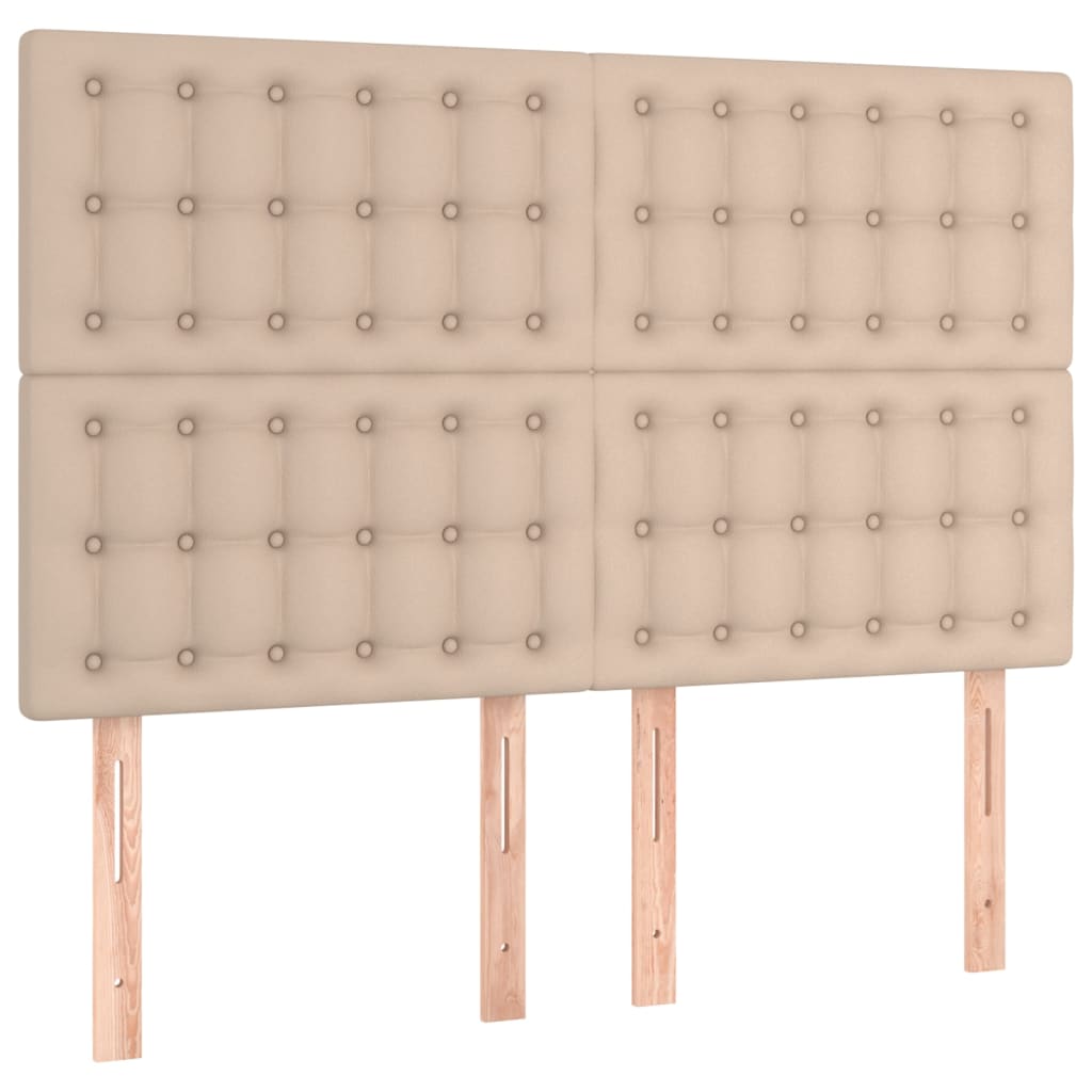 Box Spring Postel S Matrací Cappuccino 140X190 Cm Umělá Kůže