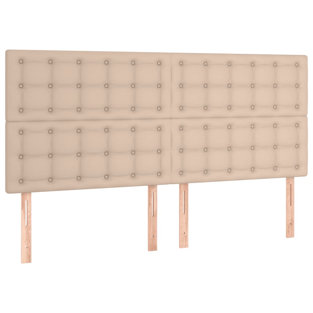 Box Spring Postel S Matrací Cappuccino 160X200 Cm Umělá Kůže