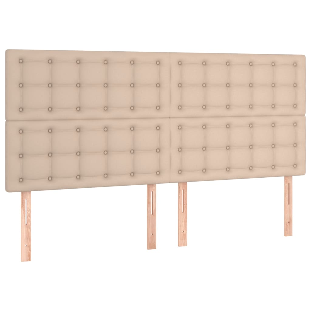 Box Spring Postel S Matrací Cappuccino 200 X 200 Cm Umělá Kůže