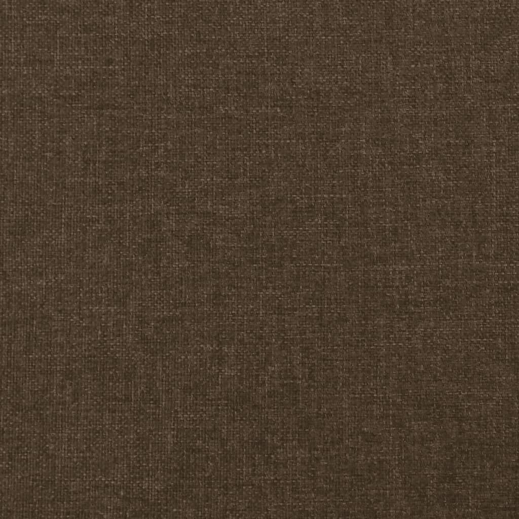 Rám Postele Bez Matrace Tmavě Hnědá 90 X 190 Cm Textil