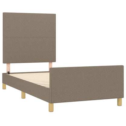 Rám Postele Bez Matrací Taupe 90X190 Cm Textil