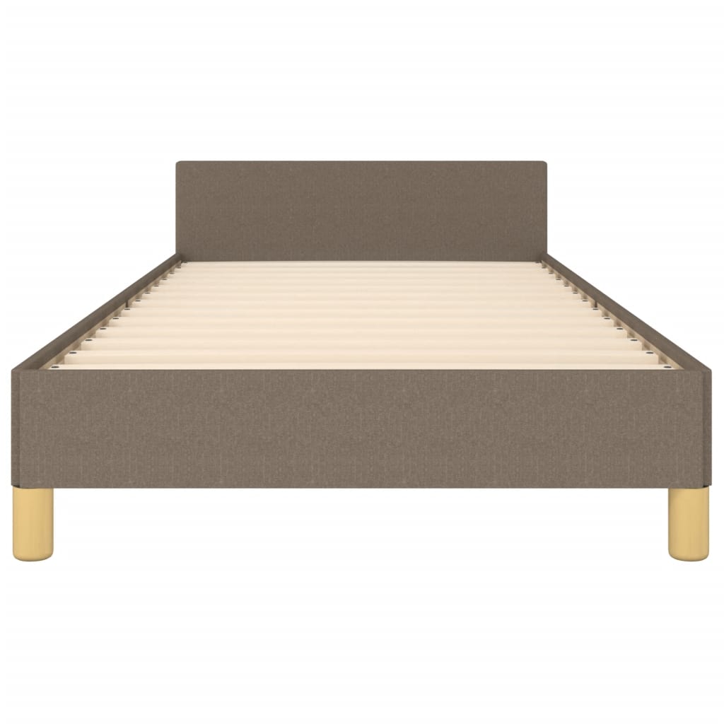 Rám Postele Bez Matrací Taupe 90X200 Cm Textil