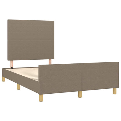 Rám Postele Bez Matrace Taupe 120 X 200 Cm Textil
