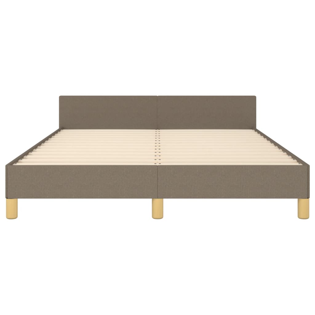Rám Postele Bez Matrace Taupe 140 X 200 Cm Textil