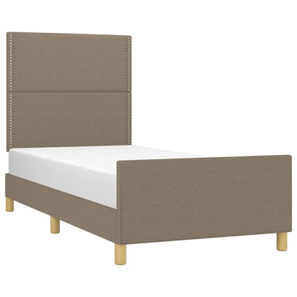Rám Postele Bez Matrace Taupe 100 X 200 Cm Textil