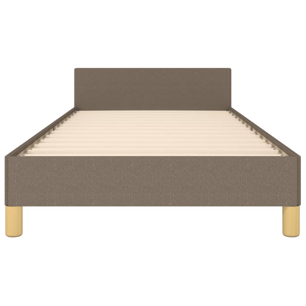 Rám Postele Bez Matrace Taupe 100 X 200 Cm Textil