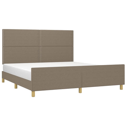 Rám Postele Bez Matrace Taupe 180 X 200 Cm Textil