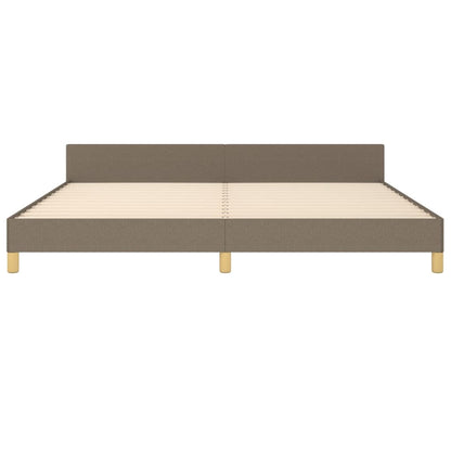 Rám Postele Bez Matrace Taupe 200 X 200 Cm Textil