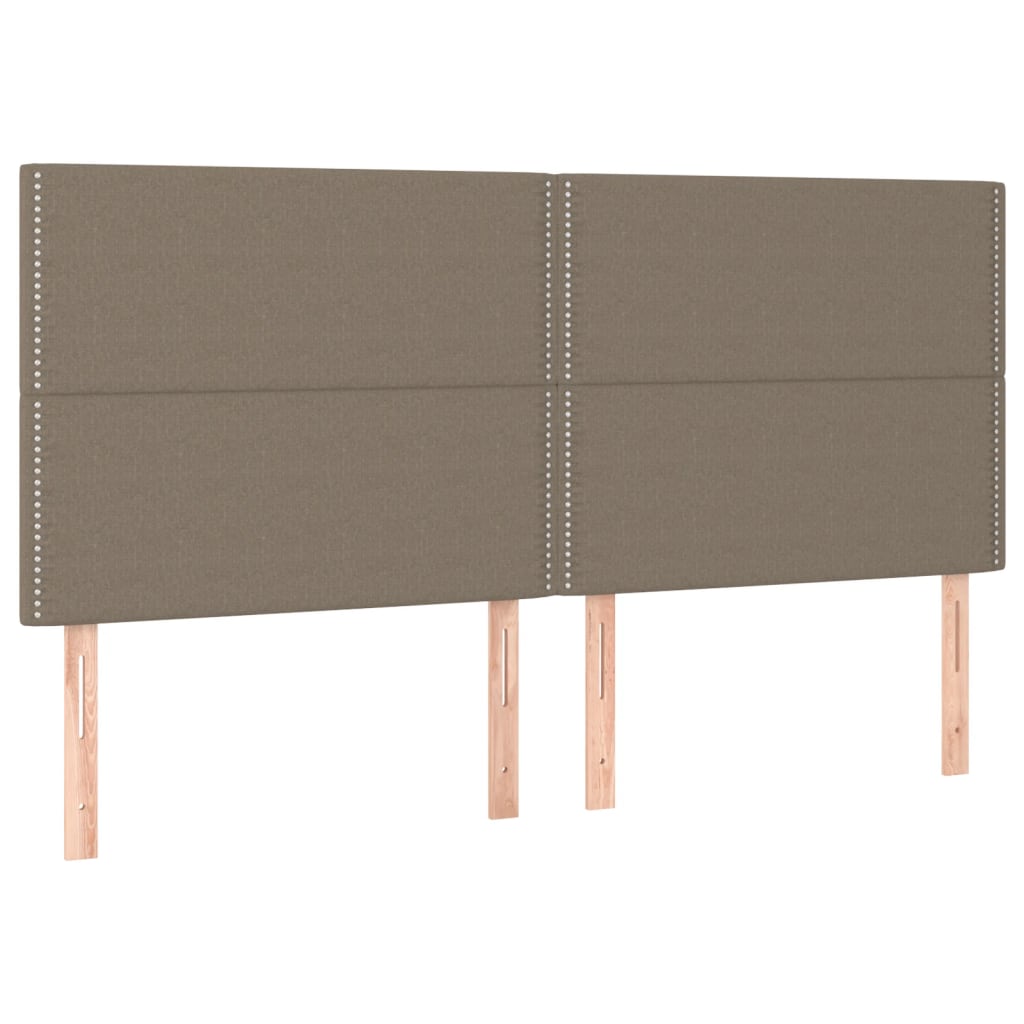 Rám Postele Bez Matrace Taupe 200 X 200 Cm Textil