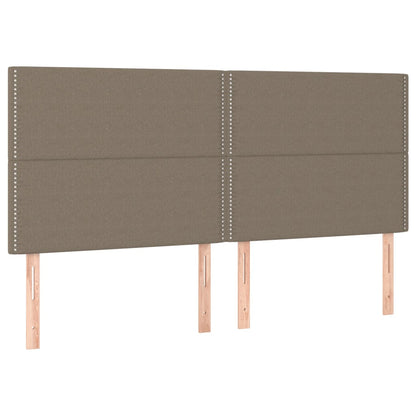 Rám Postele Bez Matrace Taupe 200 X 200 Cm Textil