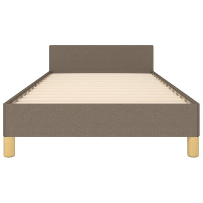 Rám Postele Bez Matrací Taupe 90X190 Cm Textil